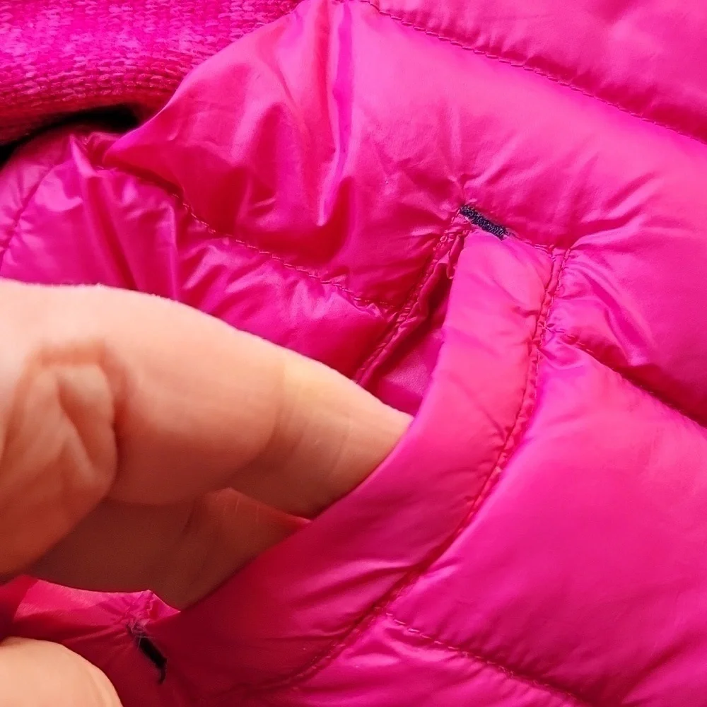 Michael Kors Hot Pink Puffer Ruffle Down Removable Hood Toddler Sz4 Light Jacket